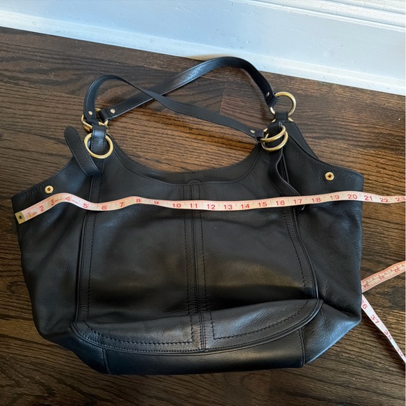Cole Haan Black Leather Shoulder Bag - Picture 12 of 16